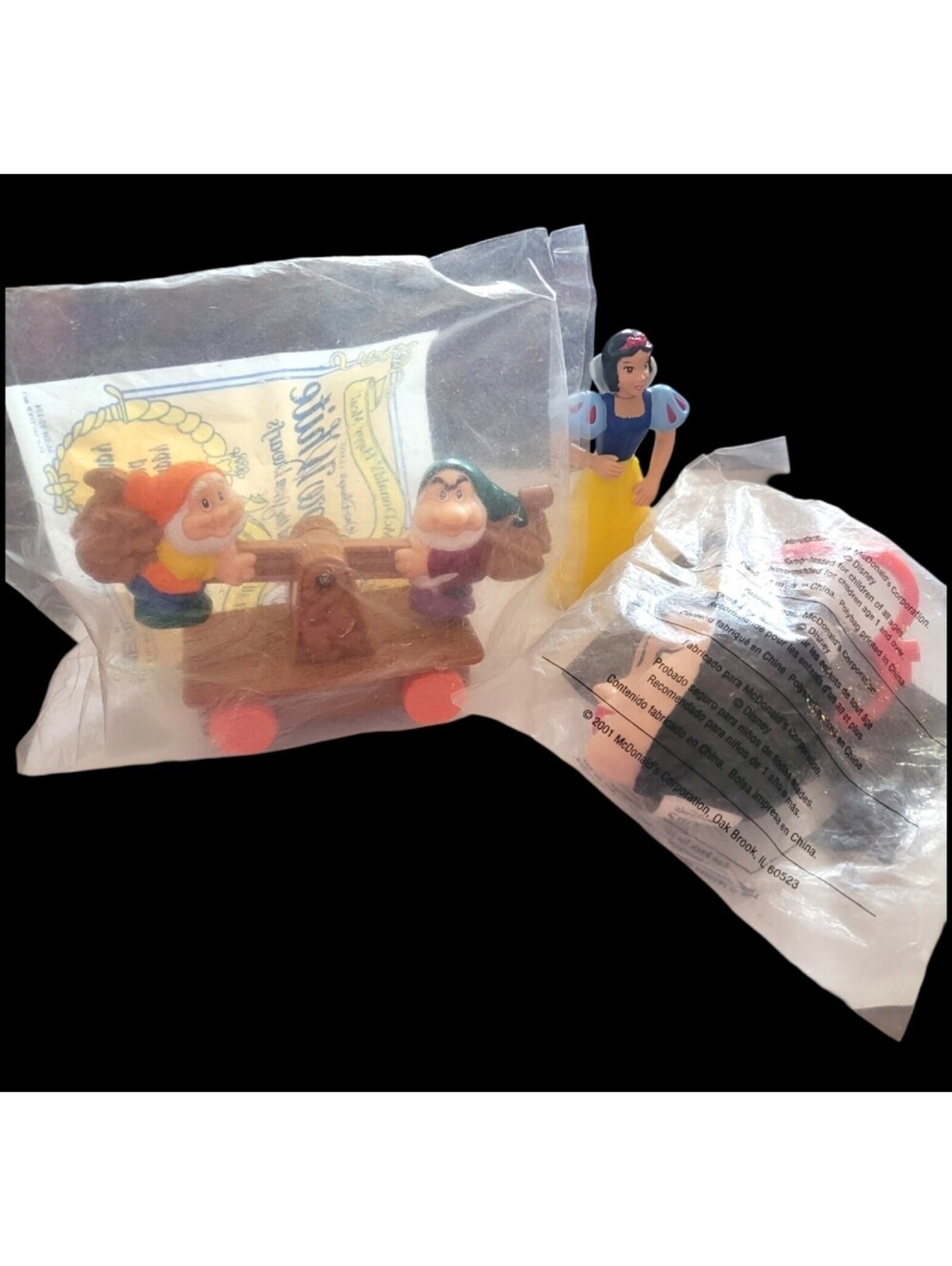 Disney's Snow White and the Seven Dwarfs McDonald's Happy Meal Toys 1992 & 2001